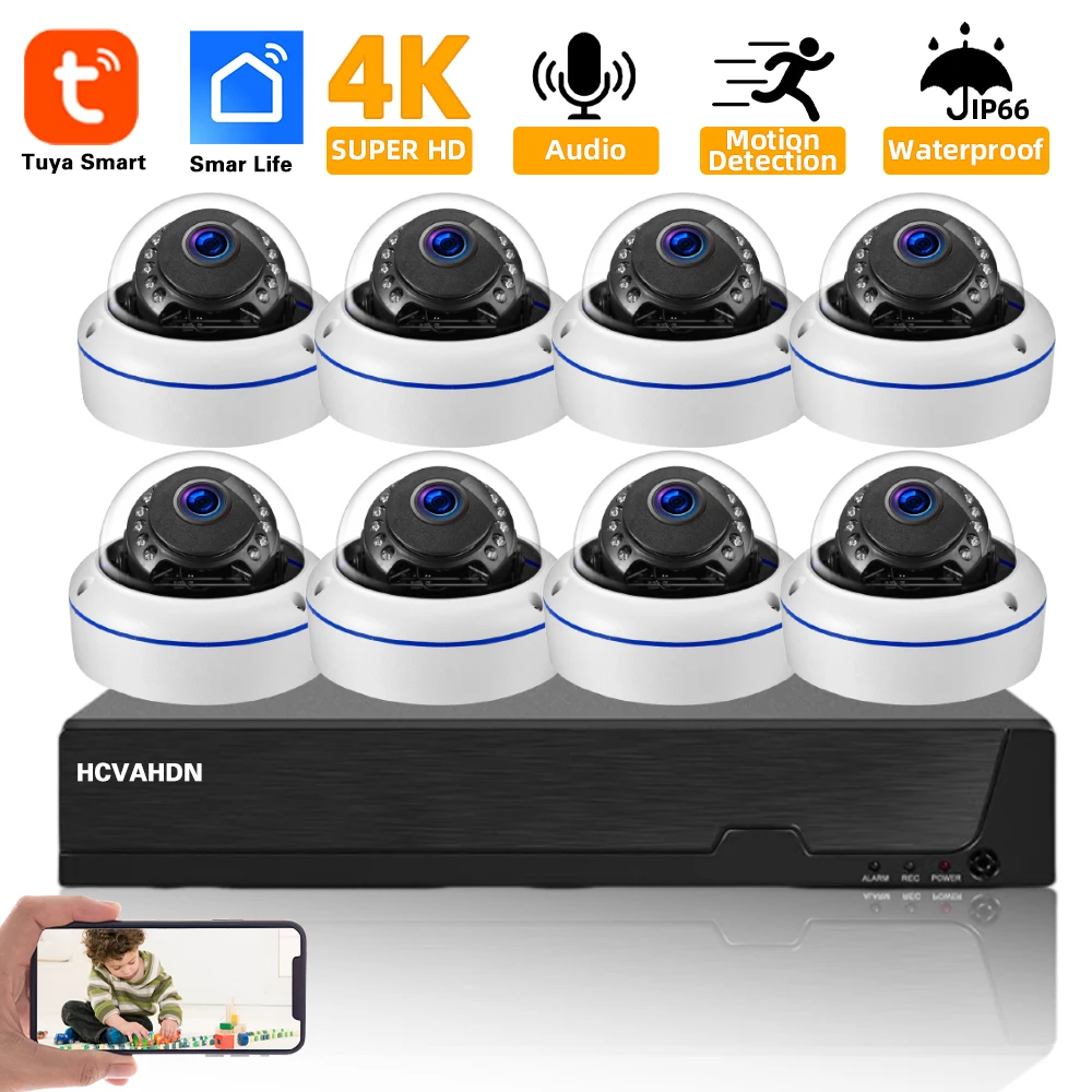 Nvr Kit 8 Channel - 8MP 4K Smart Life POE Security