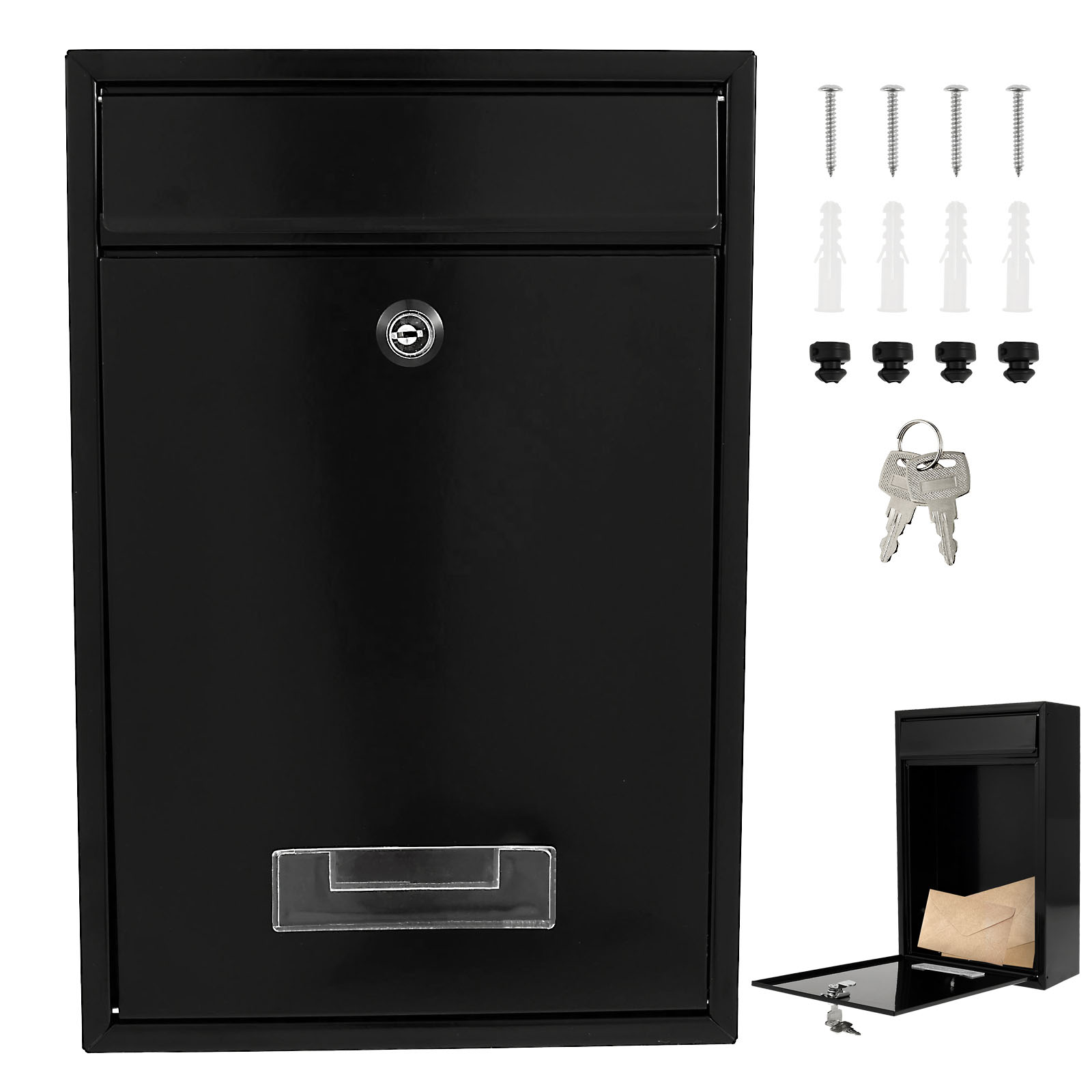 Home Security Letters - Metal Wall Mount Mailbox Outdoor Mailbox