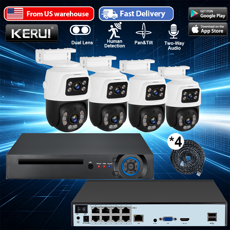 Nvr Kit 8 Channel - USA Delivery KERUI 8CH POE NVR