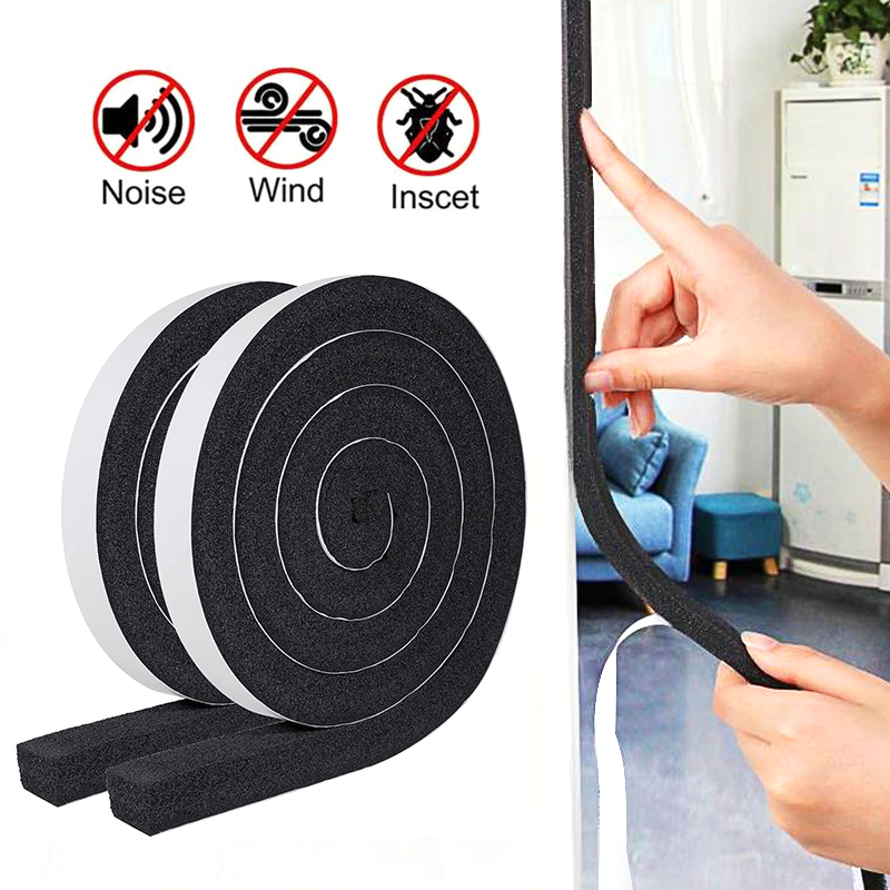 Home Security Front Door - 4m Foam Window Sealing Strips Windproof