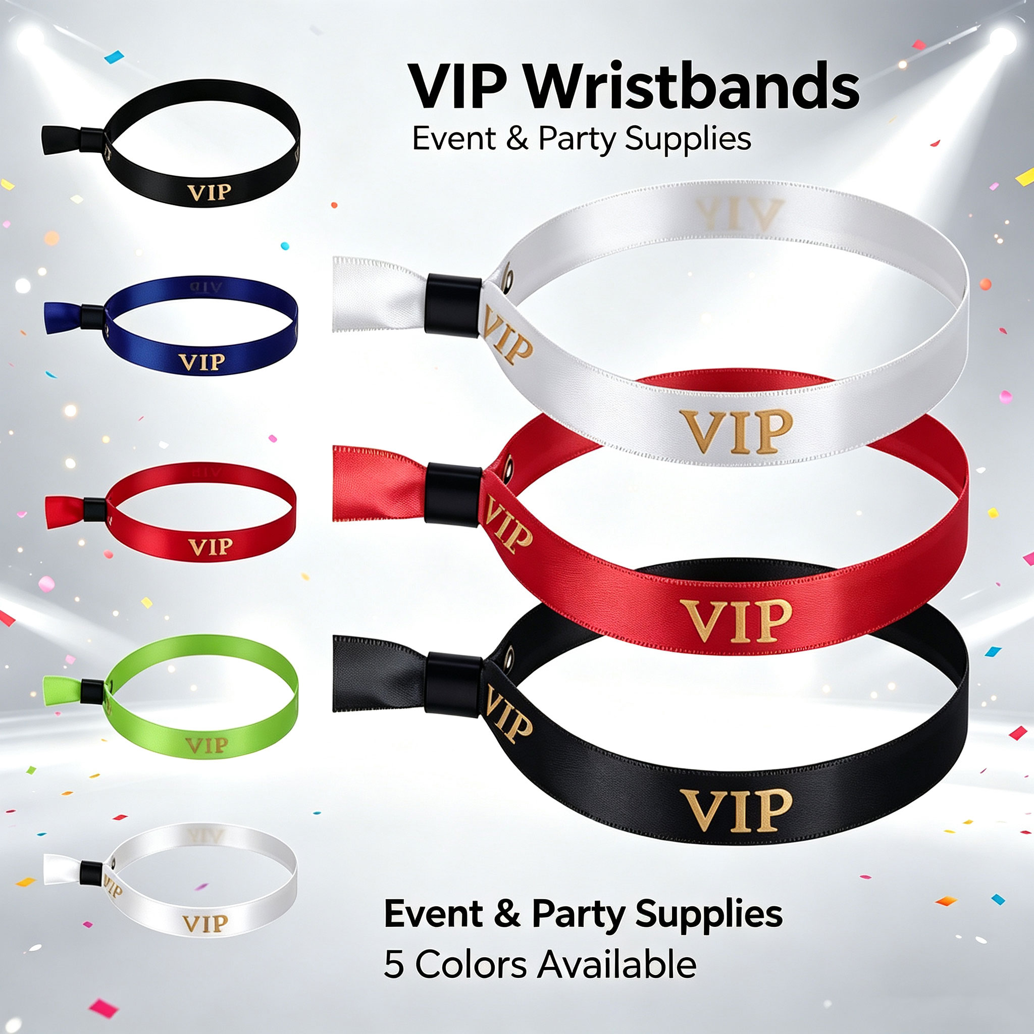 Home Security Product - 10/20pcs VIP Cloth Wristbands Adjustable Fabric