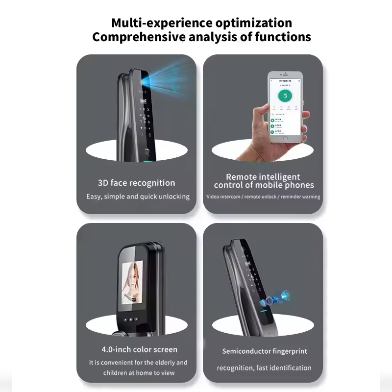 HX5 Smart Door Lock 3D Face Re - Home Security And Cameras 评论和价格
