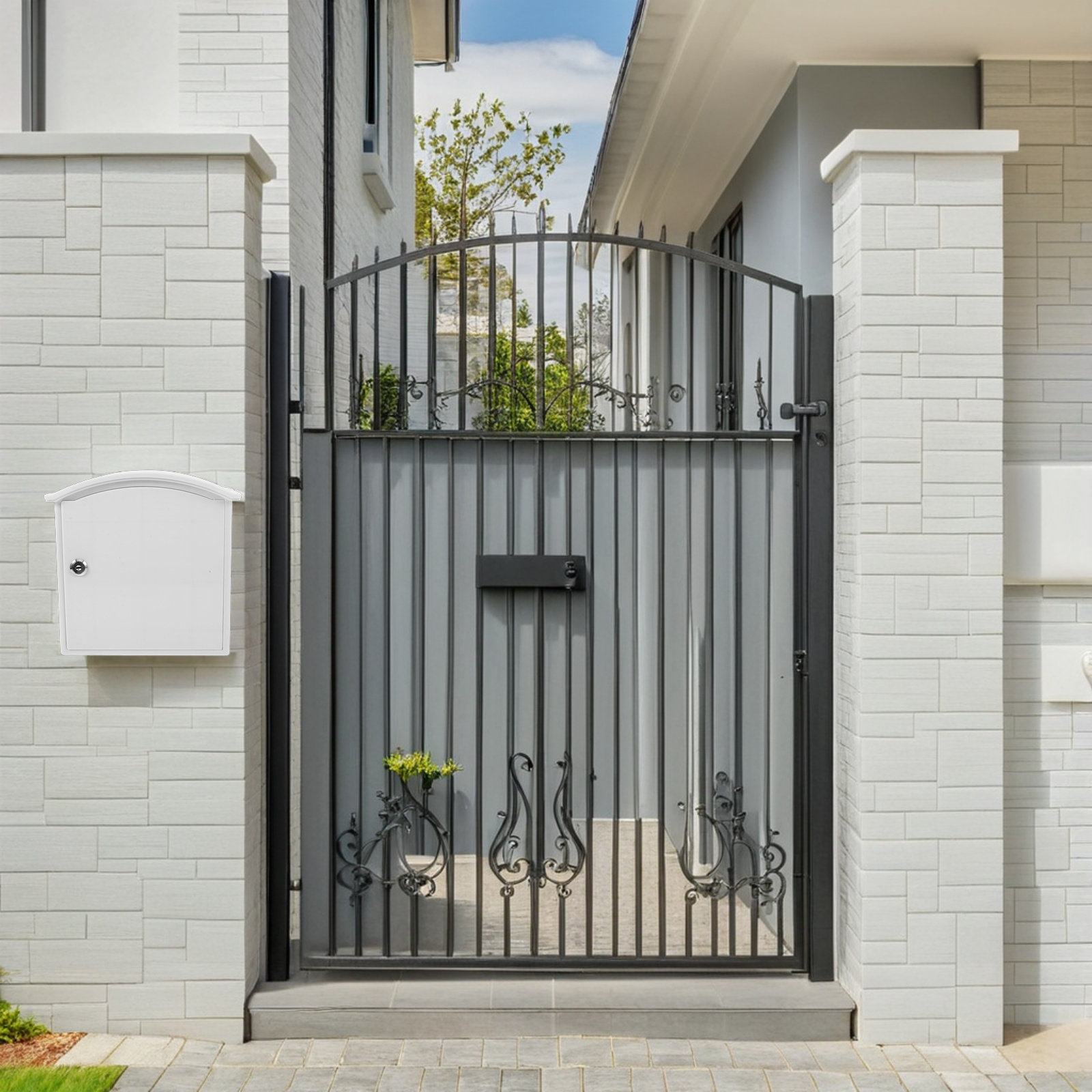 2Pcs Lockable Wall Mounted Mai - Home Security Letters 评论和价格