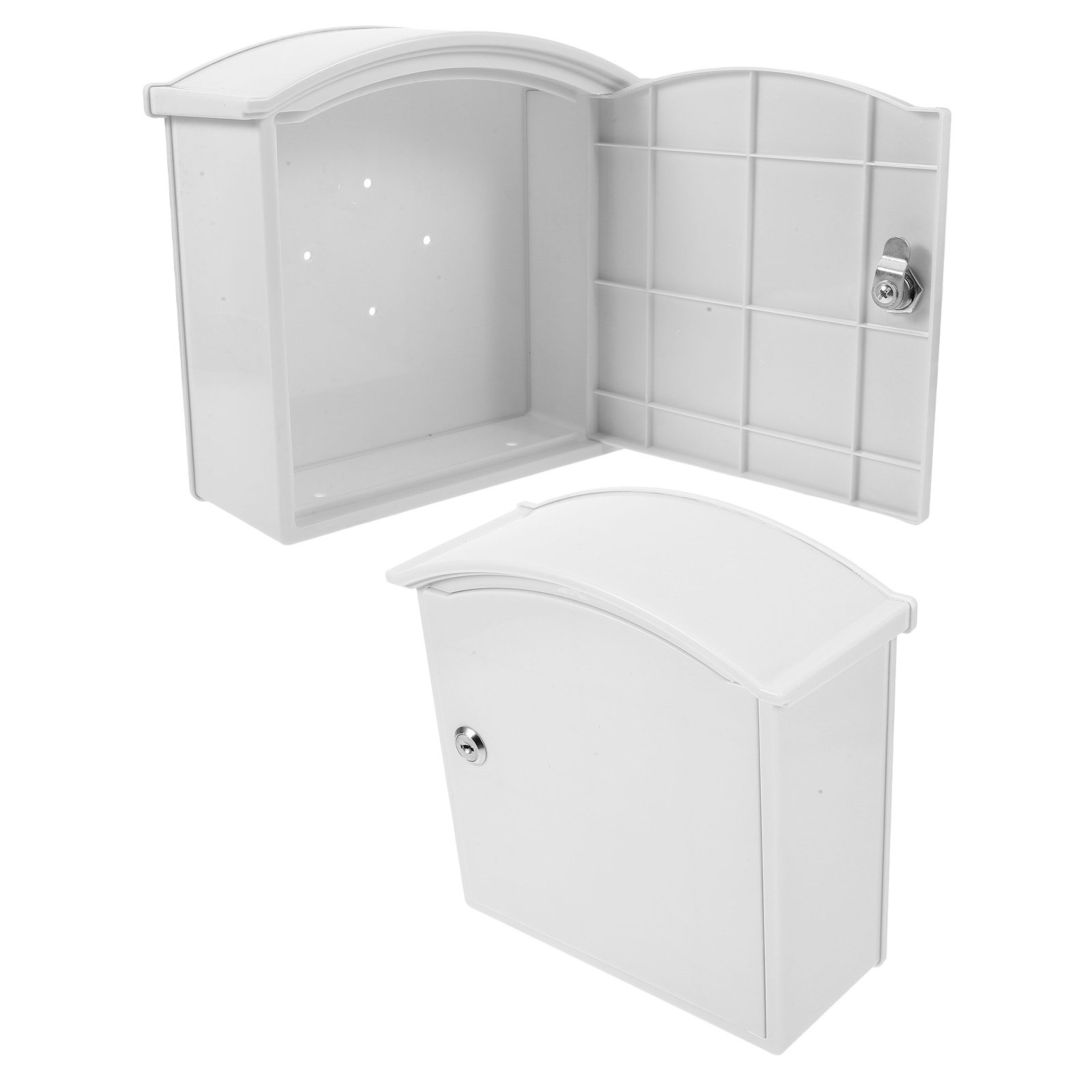 2Pcs Lockable Wall Mounted Mai - Home Security Letters 评论和价格