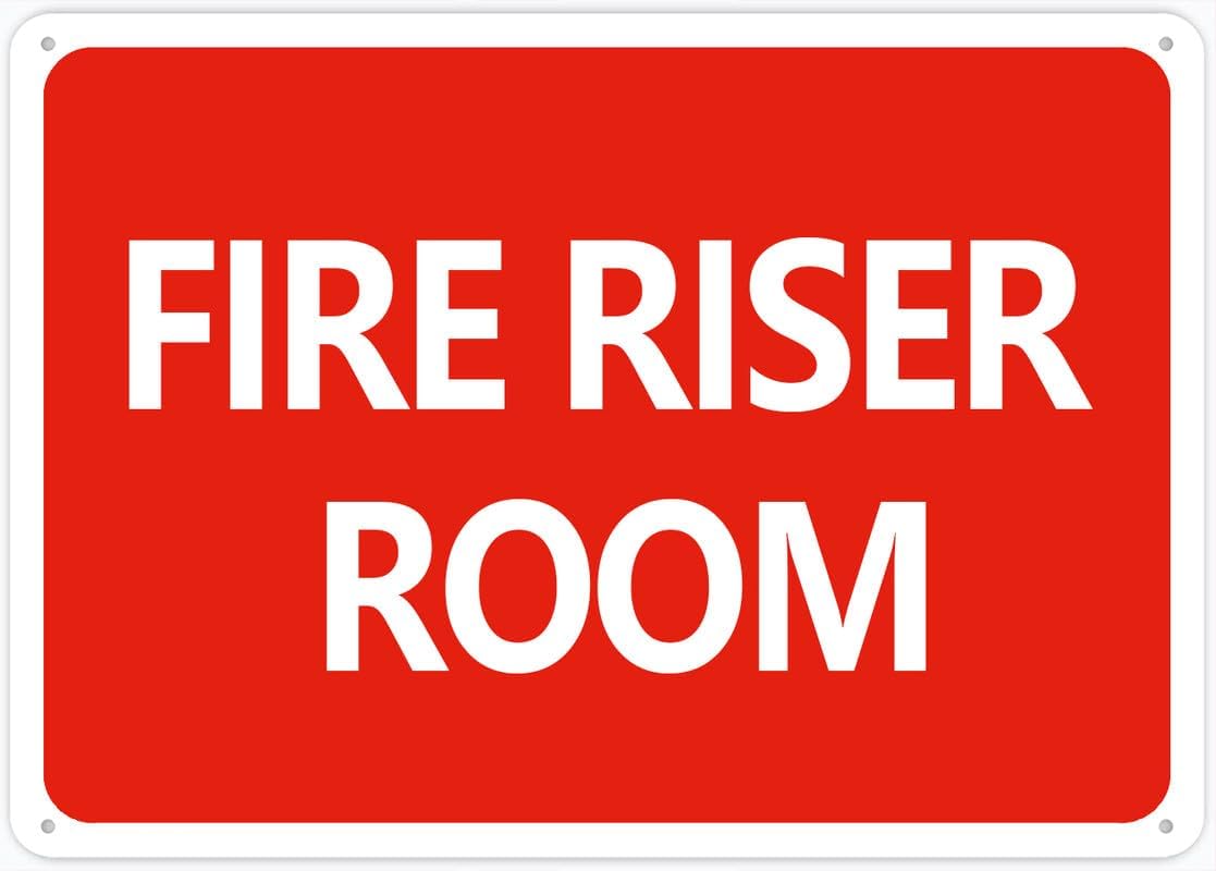 Y1,Fire Riser Room Signs Outdo - Home Security Business 评论和价格
