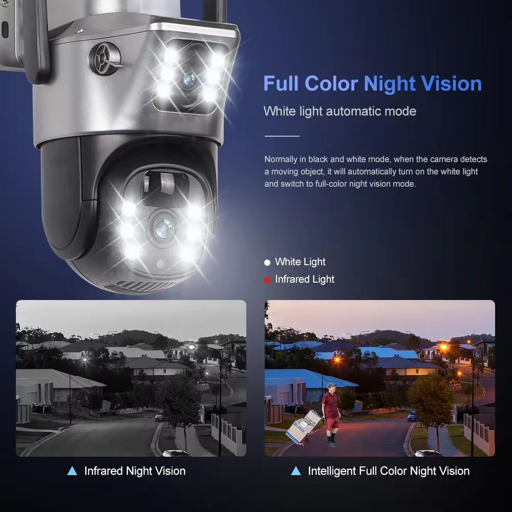 4K 8MP Dual Lens Solar PTZ Cam - Nvr Kit 8 Channel 评论和价格
