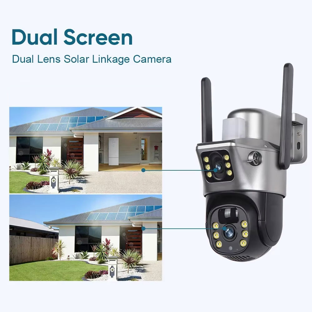 4K 8MP Dual Lens Solar PTZ Cam - Nvr Kit 8 Channel 评论和价格