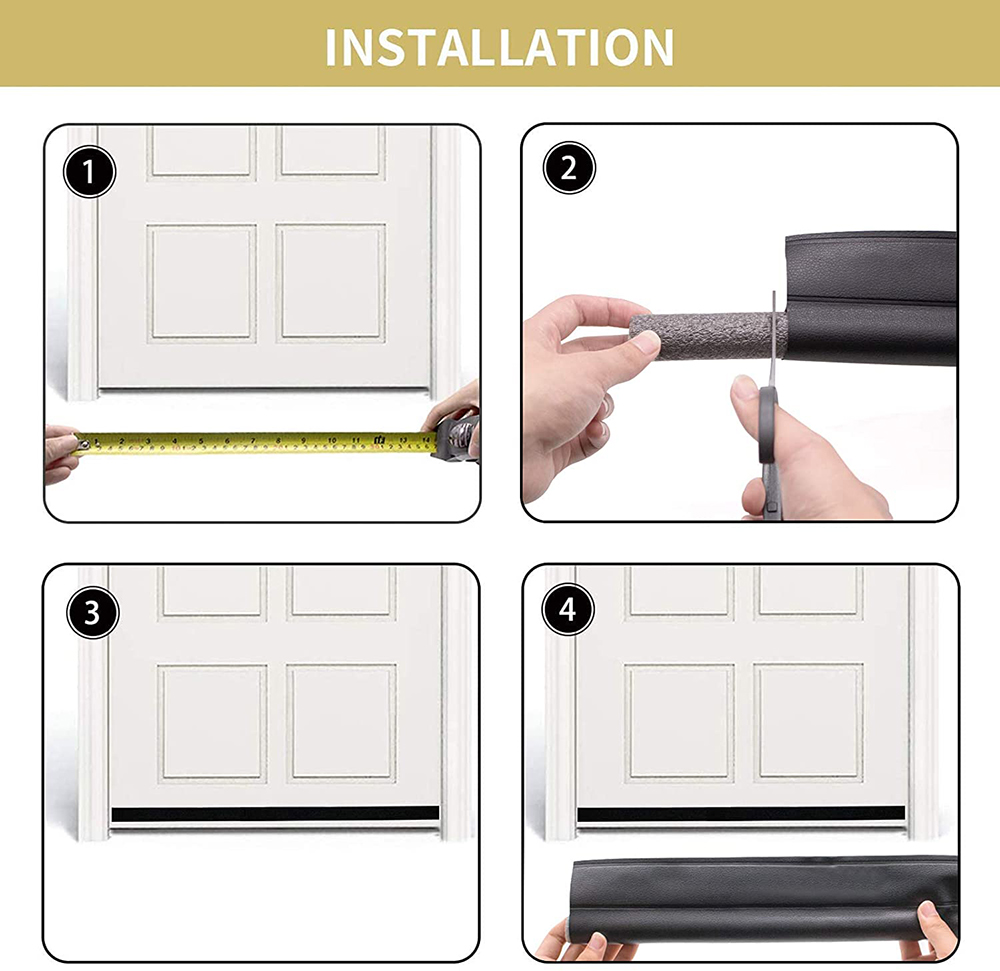 1pc Door Bottom Seal Strip Cut - Home Security Front Door 评论和价格