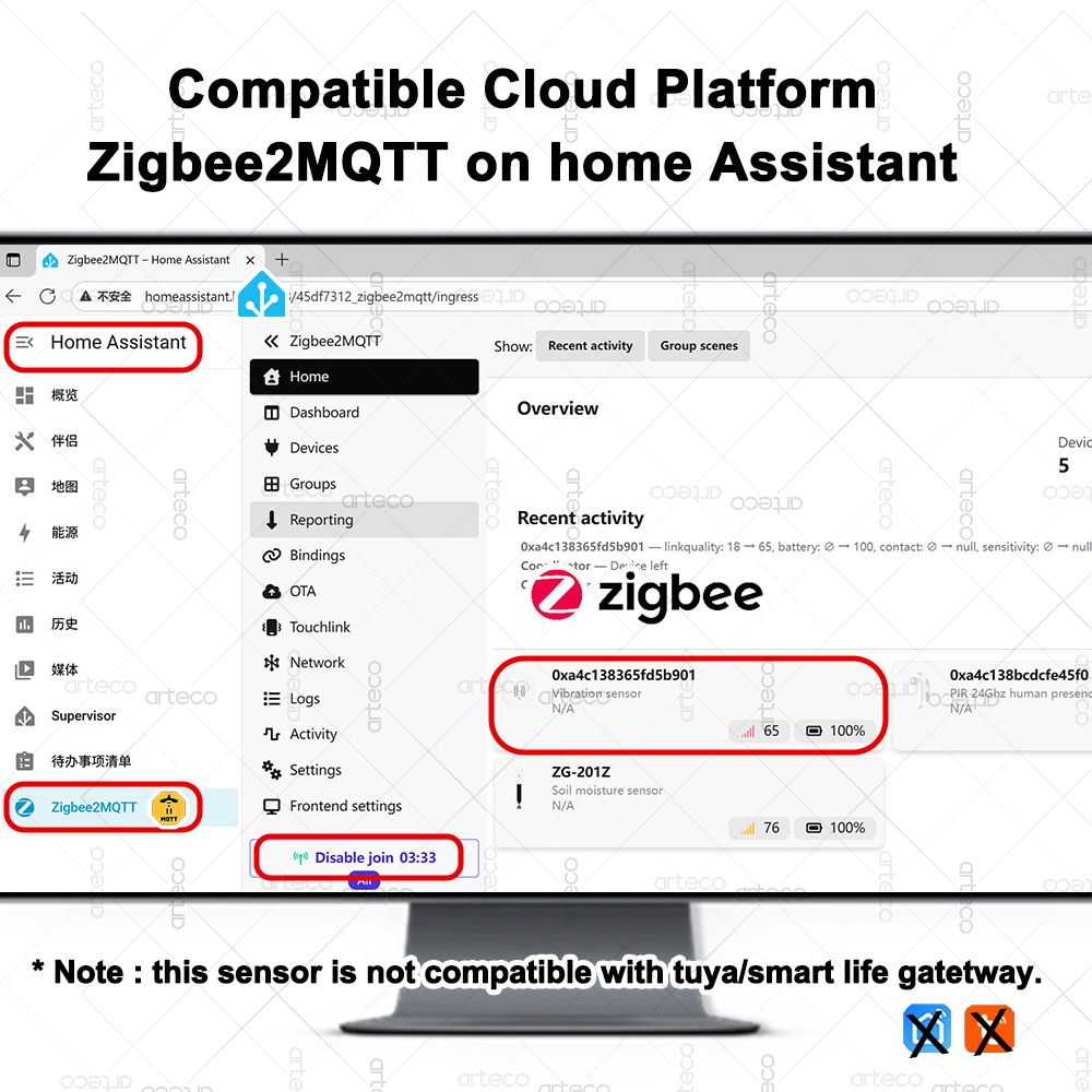 Smart ZigBee 3.0 Vibration Sen - Home Security Business 评论和价格