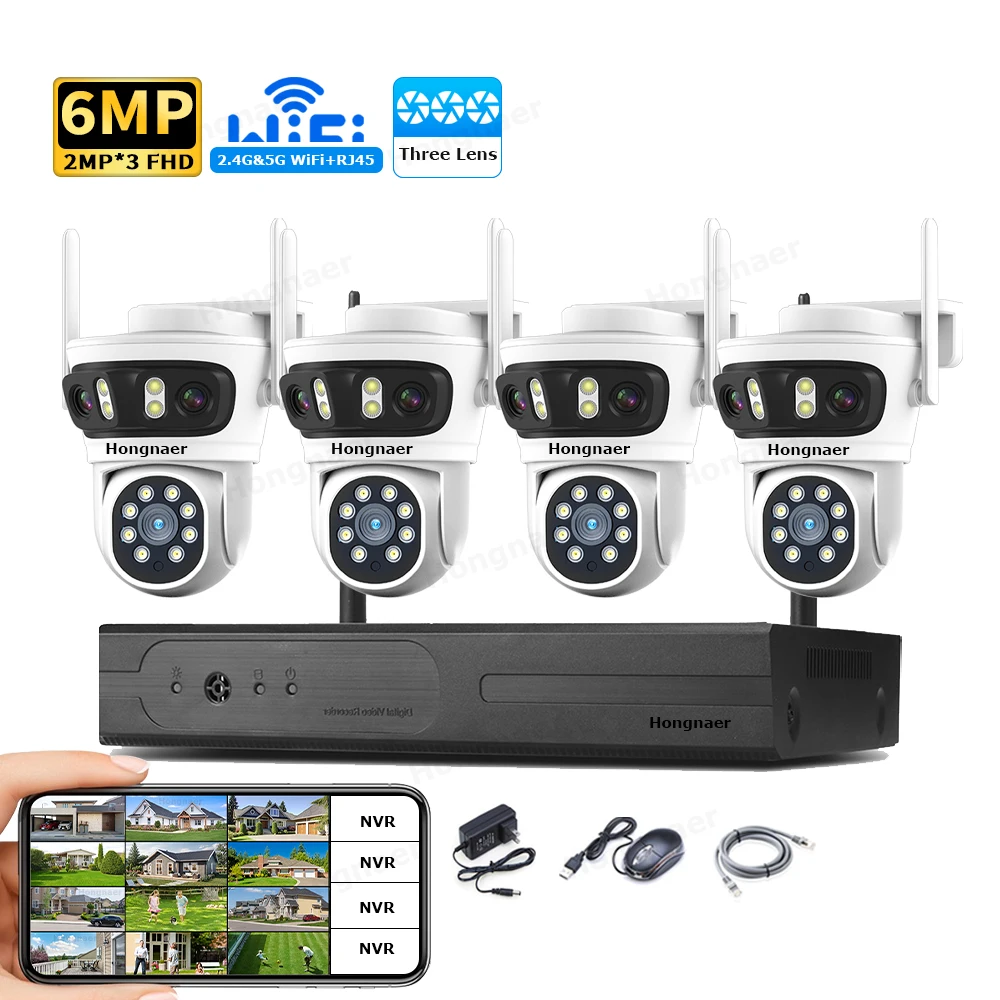2026 Hongnaer 6MP 4CH 3 Lens 2 - Home Security And Cameras 评论和价格