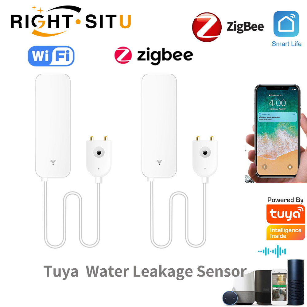 Tuya WiFi Water Leak Sensor, W - Home Security Business 评论和价格
