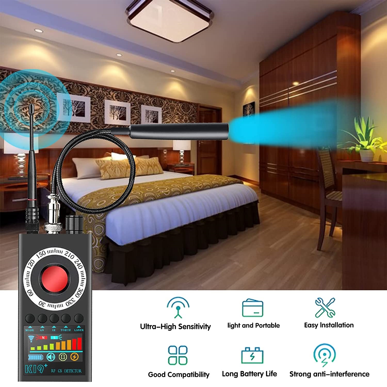 New K19+ Eavesdropping Hidden  - Home Security System 评论和价格