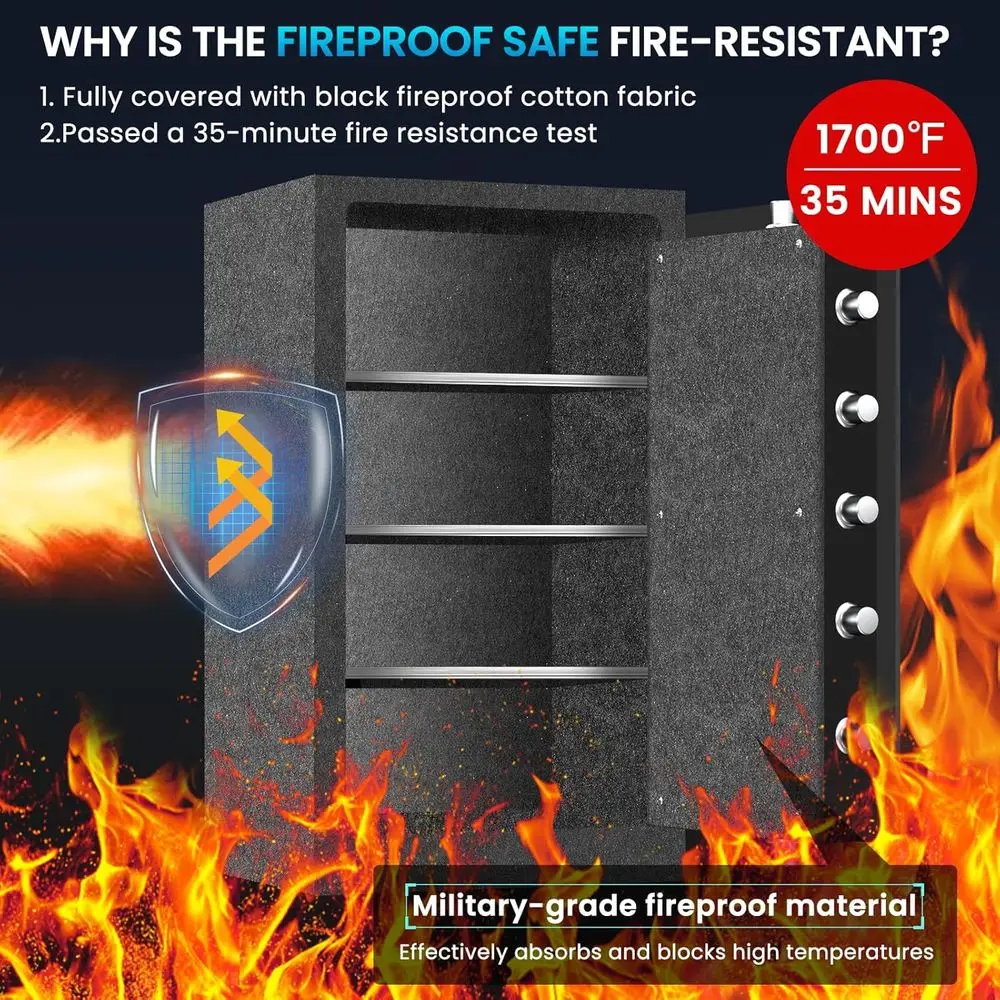 Enhanced 35-Minute Fire-Resist - Safe Box Digital 评论和价格