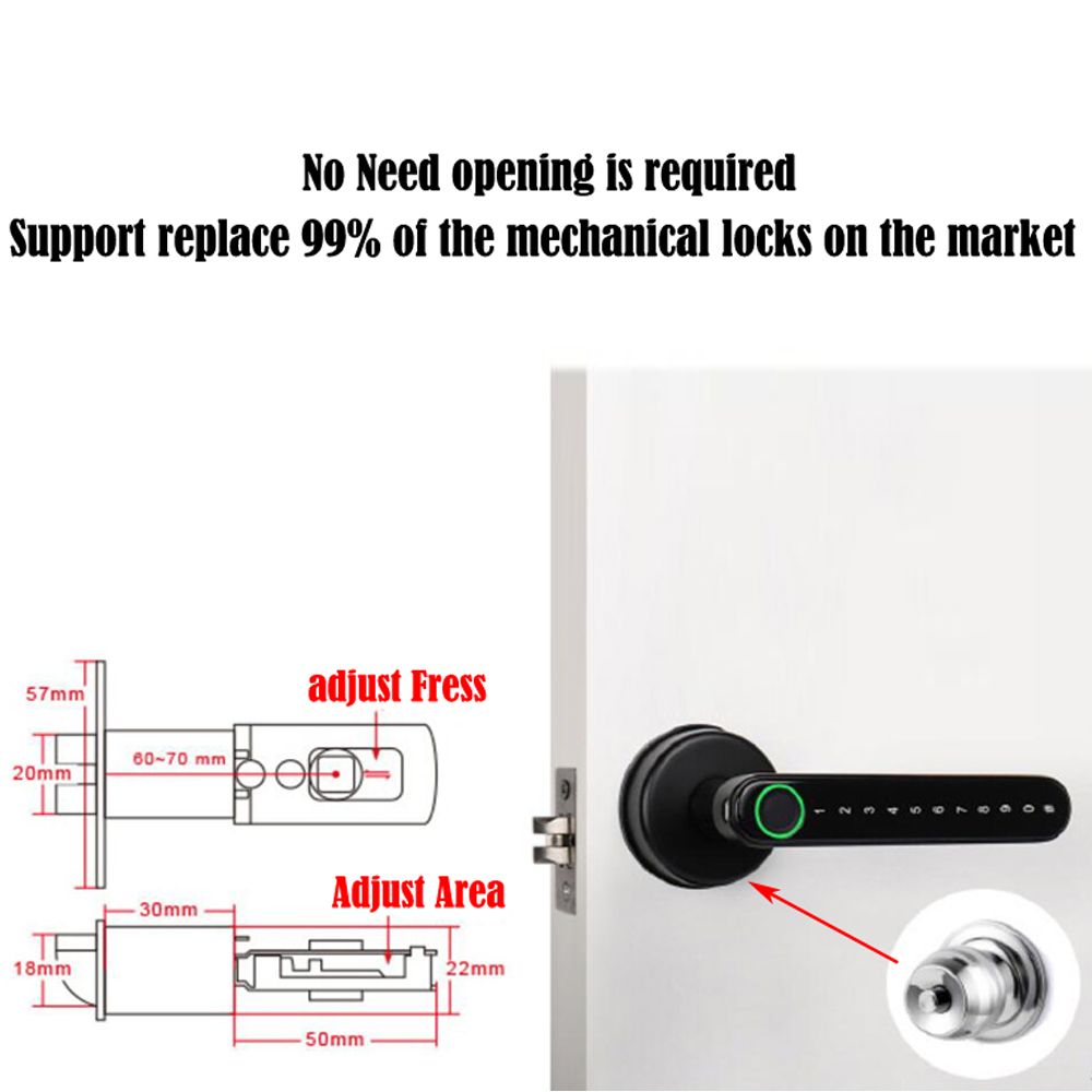 TTLock Smart Bluetooth Fingerp - Home Security Keypad 评论和价格