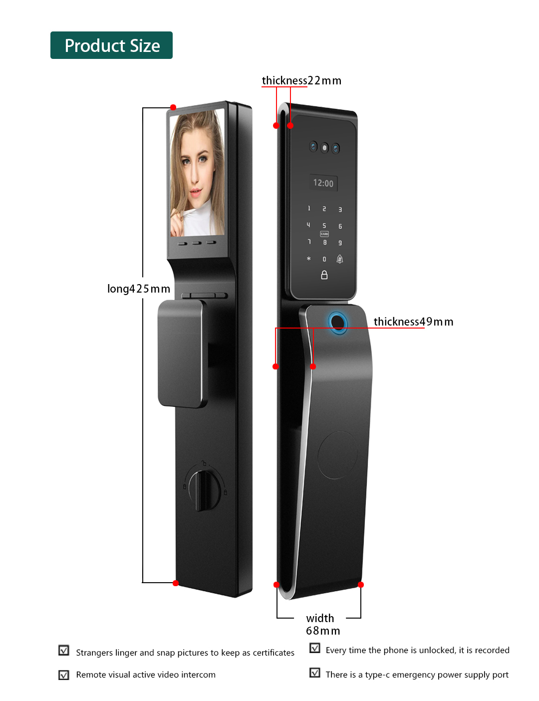 Tuya Smart Digital Lock 3D Fac - Home Security Keypad 评论和价格