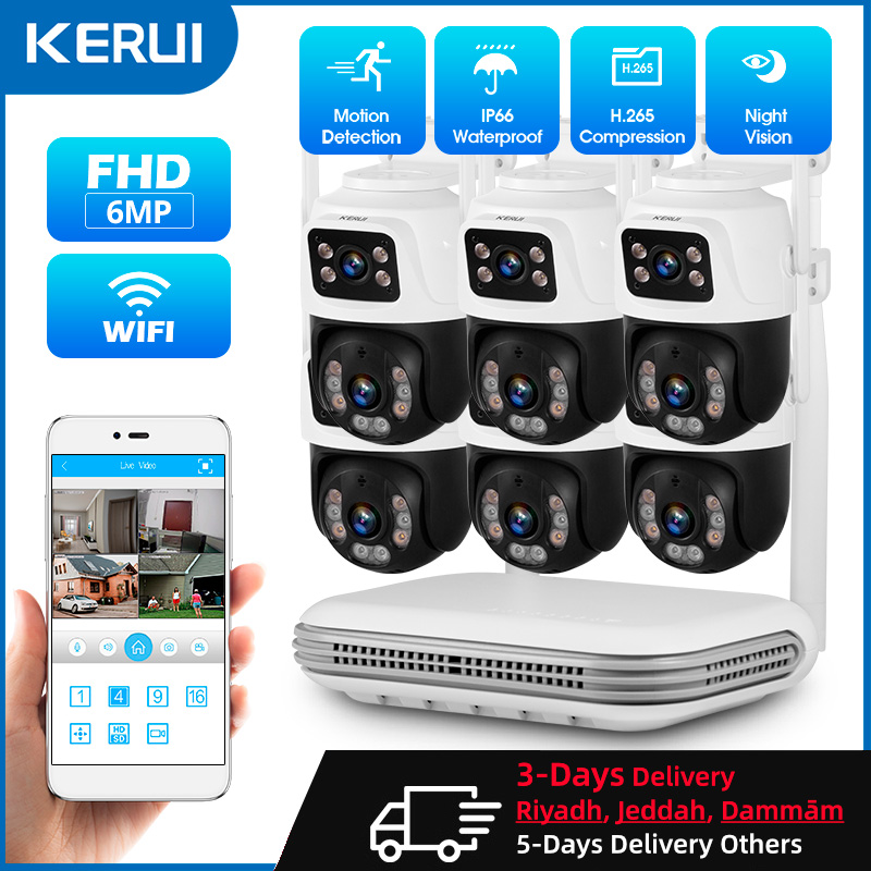 KERUI Waterproof 6MP HD Wirele - Nvr Kit 8 Channel 评论和价格