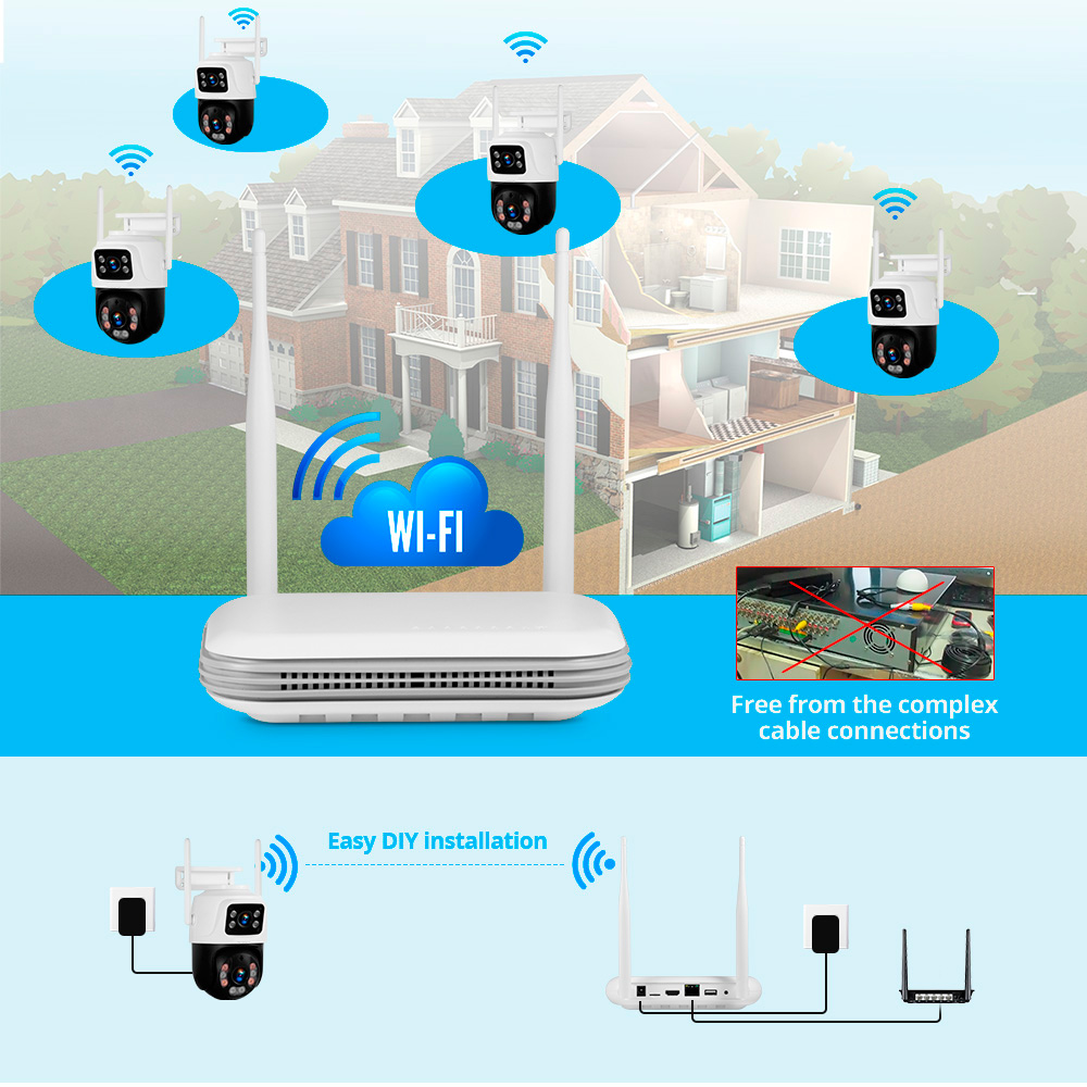 KERUI Waterproof 6MP HD Wirele - Nvr Kit 8 Channel 评论和价格
