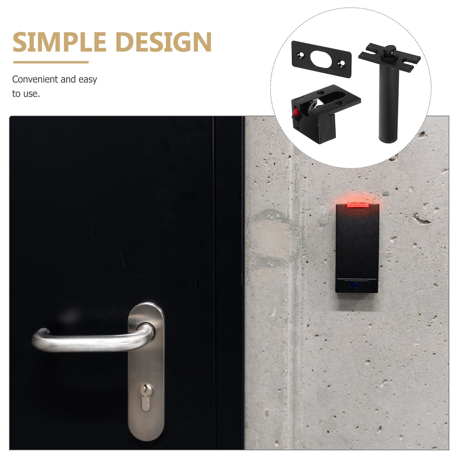 1Set Concealed Stainless Steel - Home Security Front Door 评论和价格