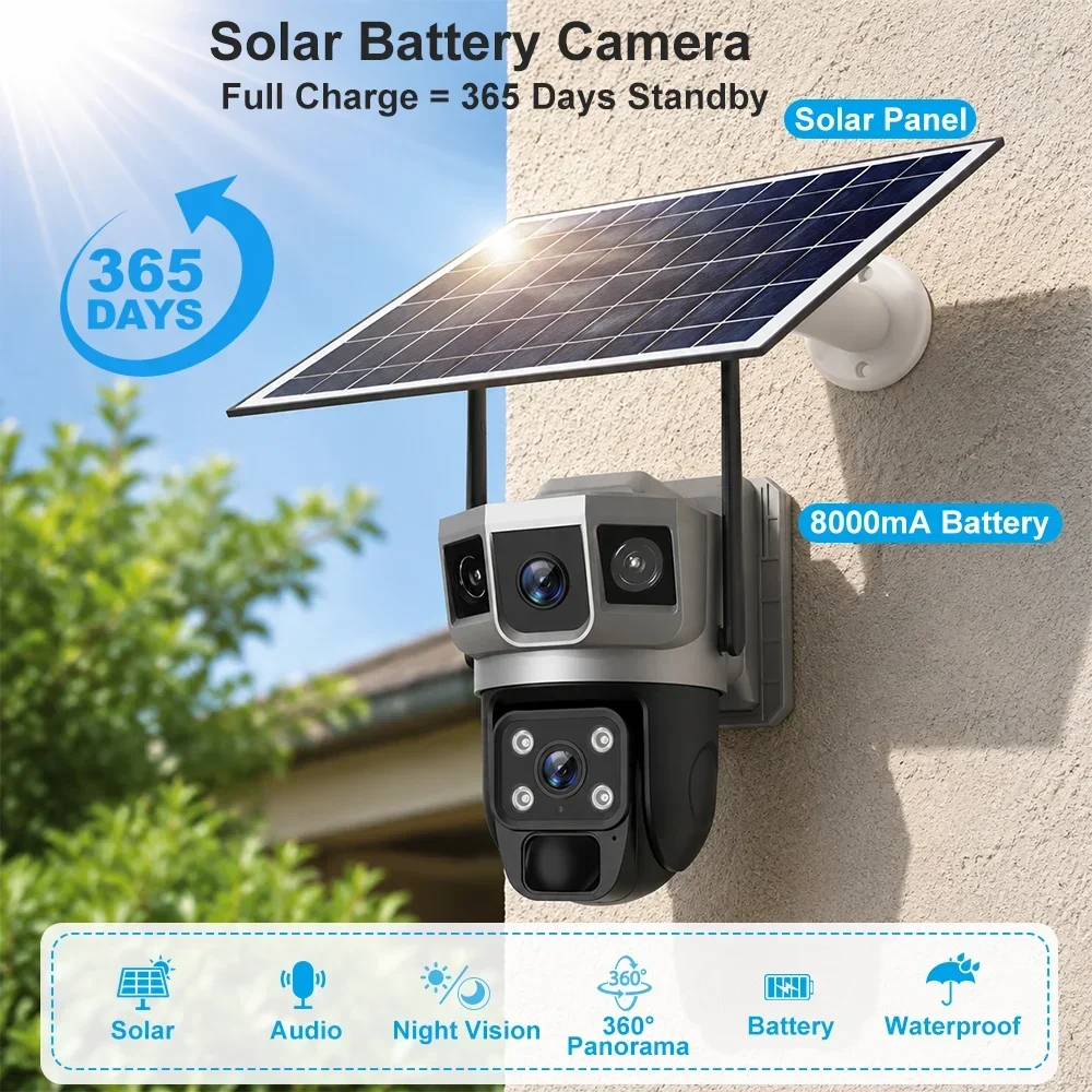 V380 4K 3 Screens 4G Camera So - Home Security Product 评论和价格