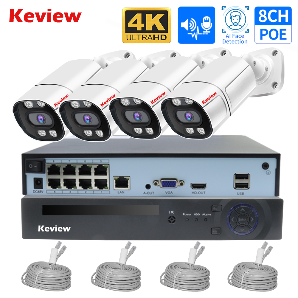 4K 8MP 4MP 8CH POE IP Surveill - Nvr Kit 8 Channel 评论和价格