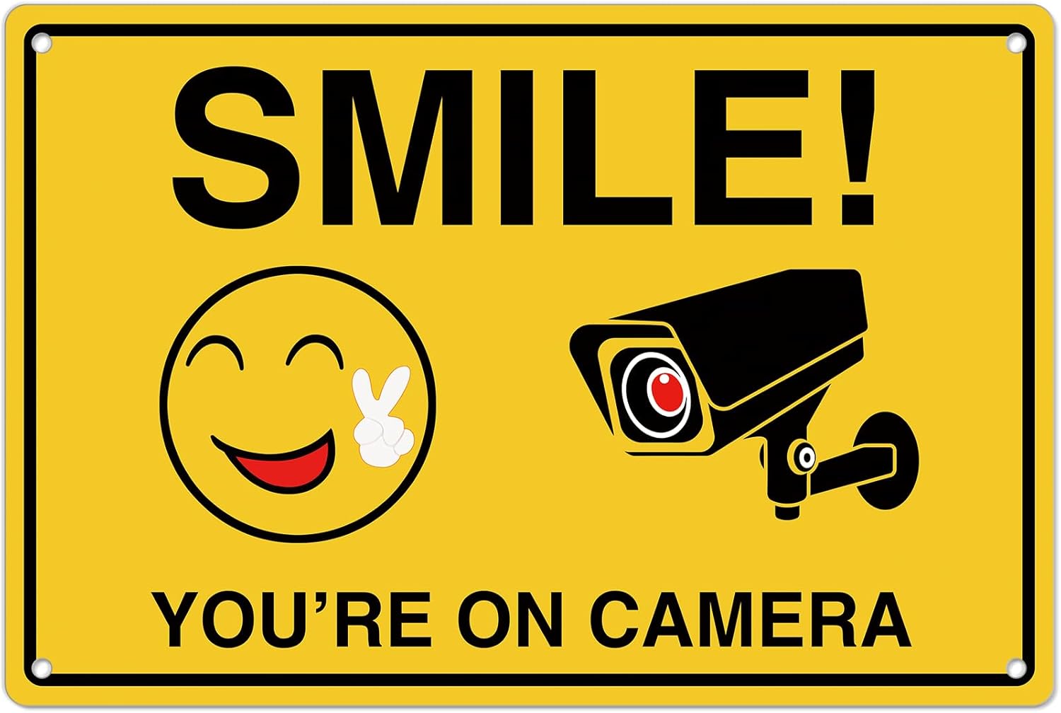 Smile Youre On Camera Signs ;  - Home Security And Cameras 评论和价格