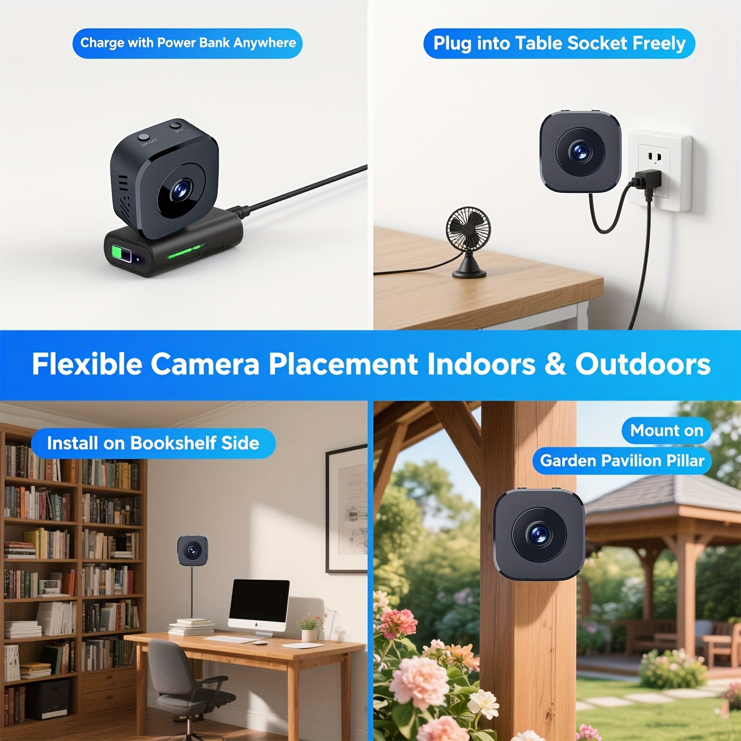 1080P HD Mini WiFi Camera Indo - Home Security Panel 评论和价格