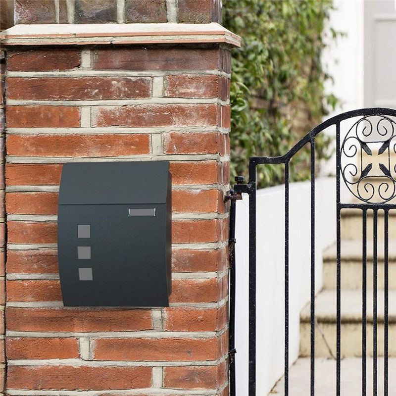 AEE4-Wall Mounted Post Box - W - Home Security Letters 评论和价格