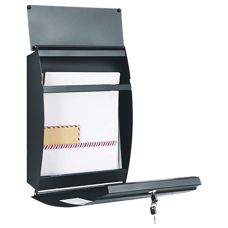 AEE4-Wall Mounted Post Box - W - Home Security Letters 评论和价格