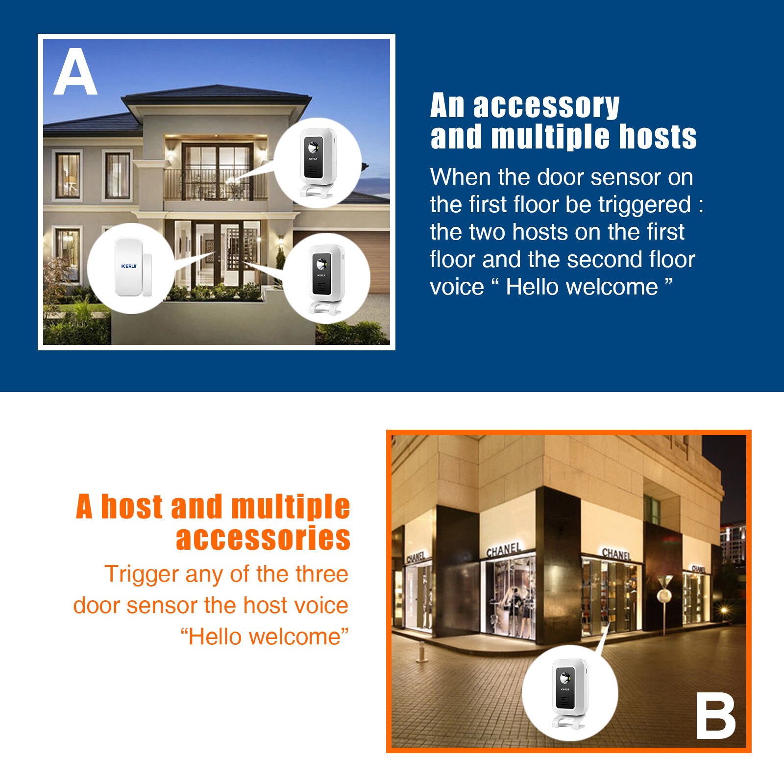 KERUI M7 Welcome Motion Sensor - Home Security Business 评论和价格