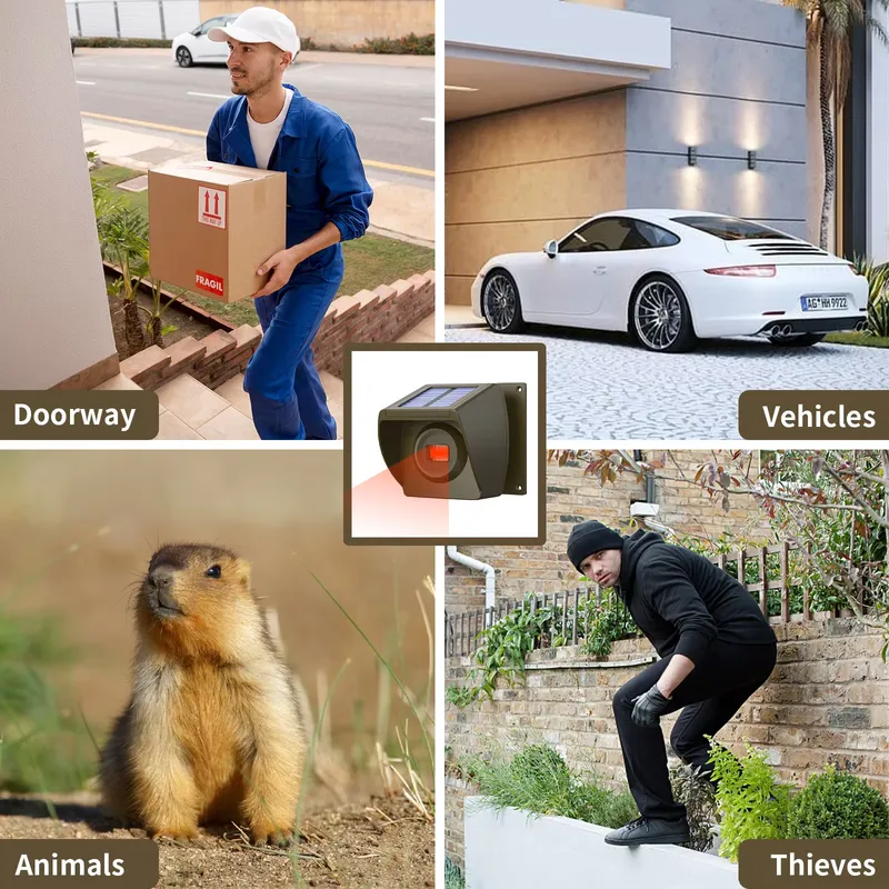 Outdoor Solar - Powered Wirele - Home Security System 评论和价格