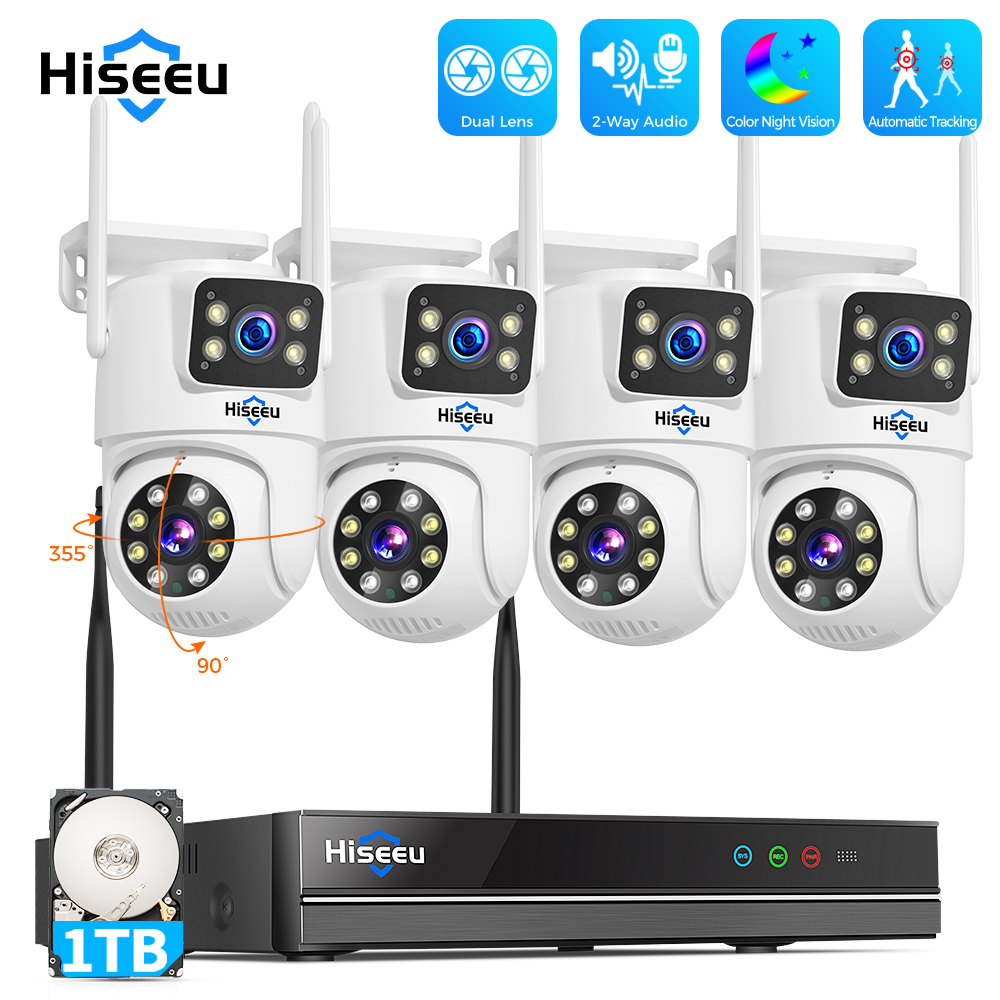 Hiseeu 6MP WiFi Dual Lens Came - Nvr Kit 8 Channel 评论和价格