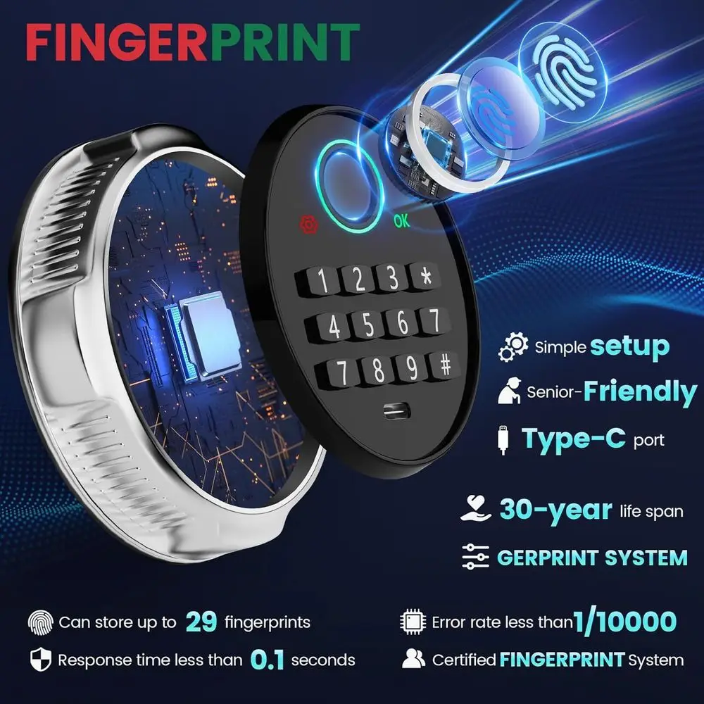 Rugged Biometric Safe Box, Wat - Safe Box Digital 评论和价格