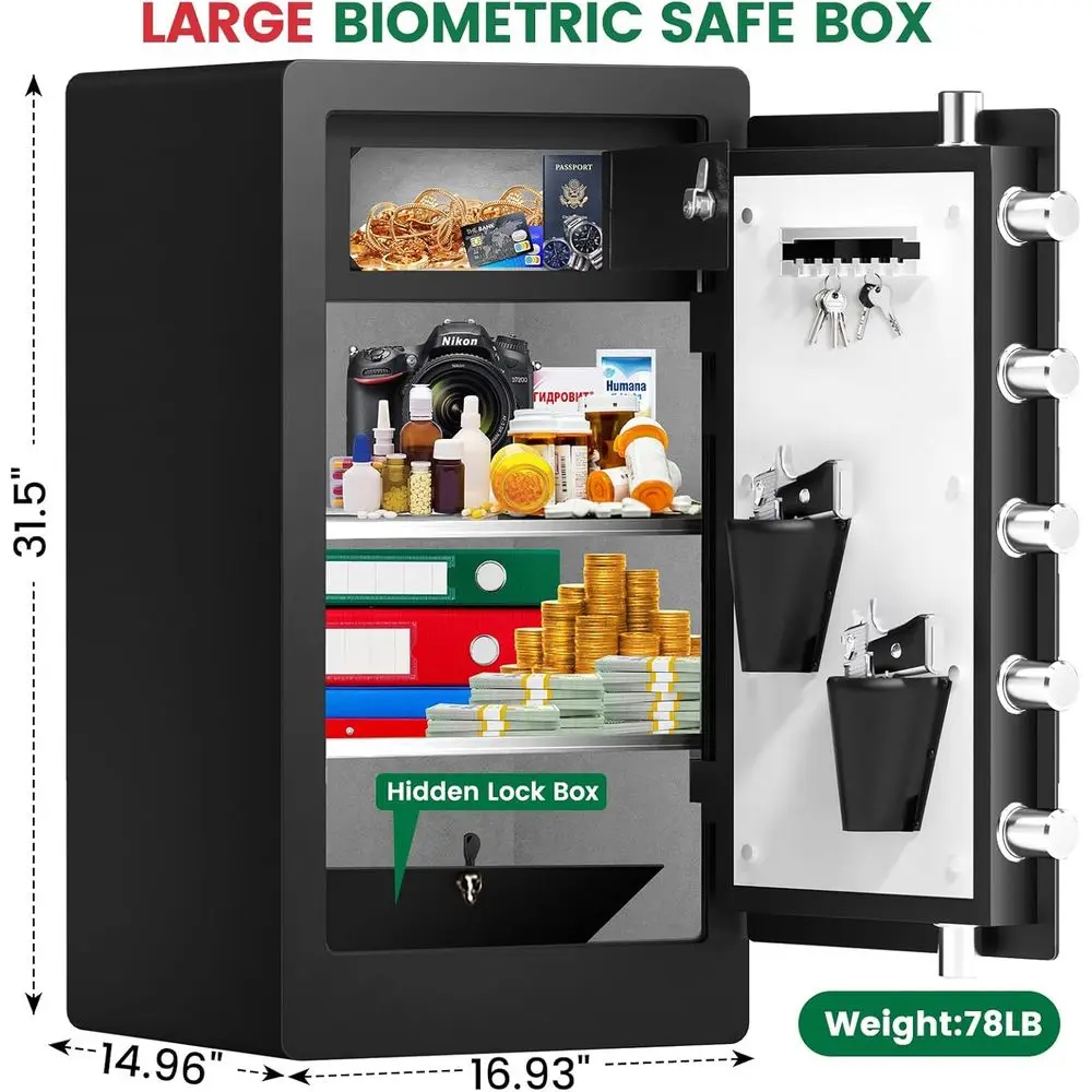 Rugged Biometric Safe Box, Wat - Safe Box Digital 评论和价格