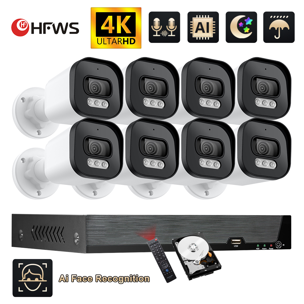 Hfws cctv camera security syst - Nvr Kit 8 Channel 评论和价格