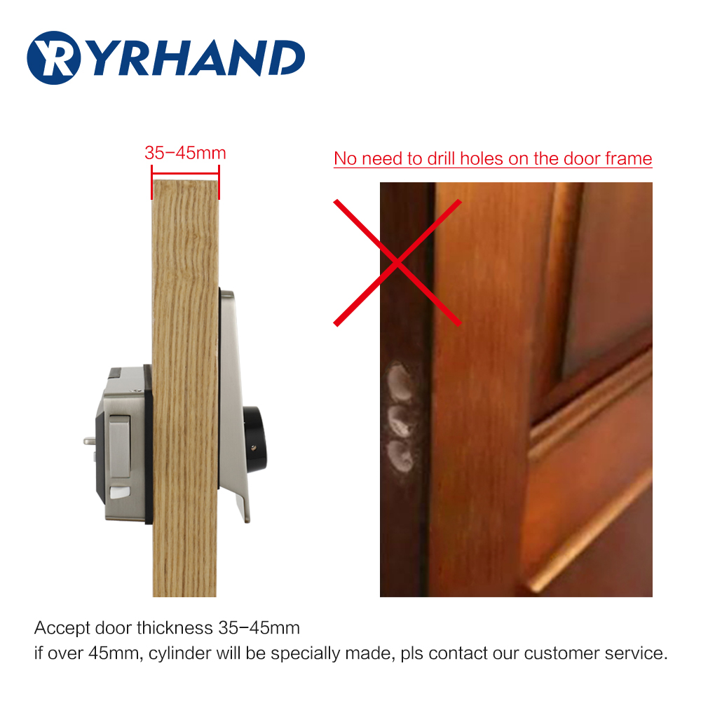 Waterproof Smart door rim lock - Home Security Keypad 评论和价格