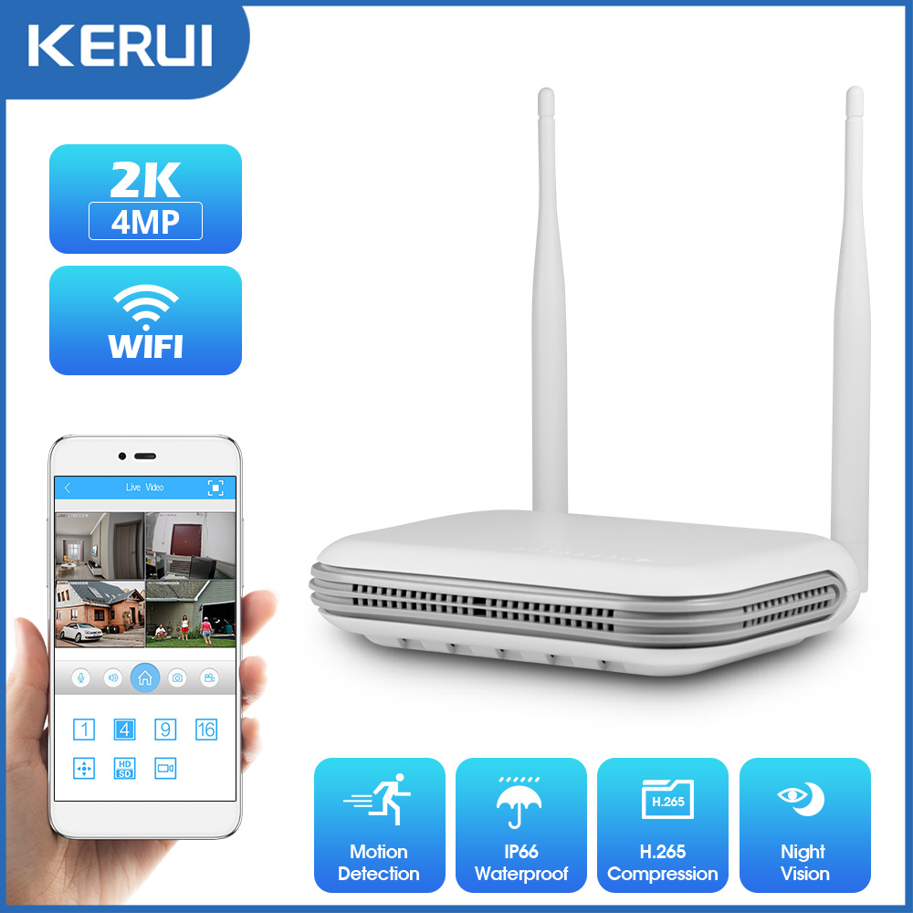 KERUI 2K 4MP Outdoor Full HD S - Nvr Kit 8 Channel 评论和价格