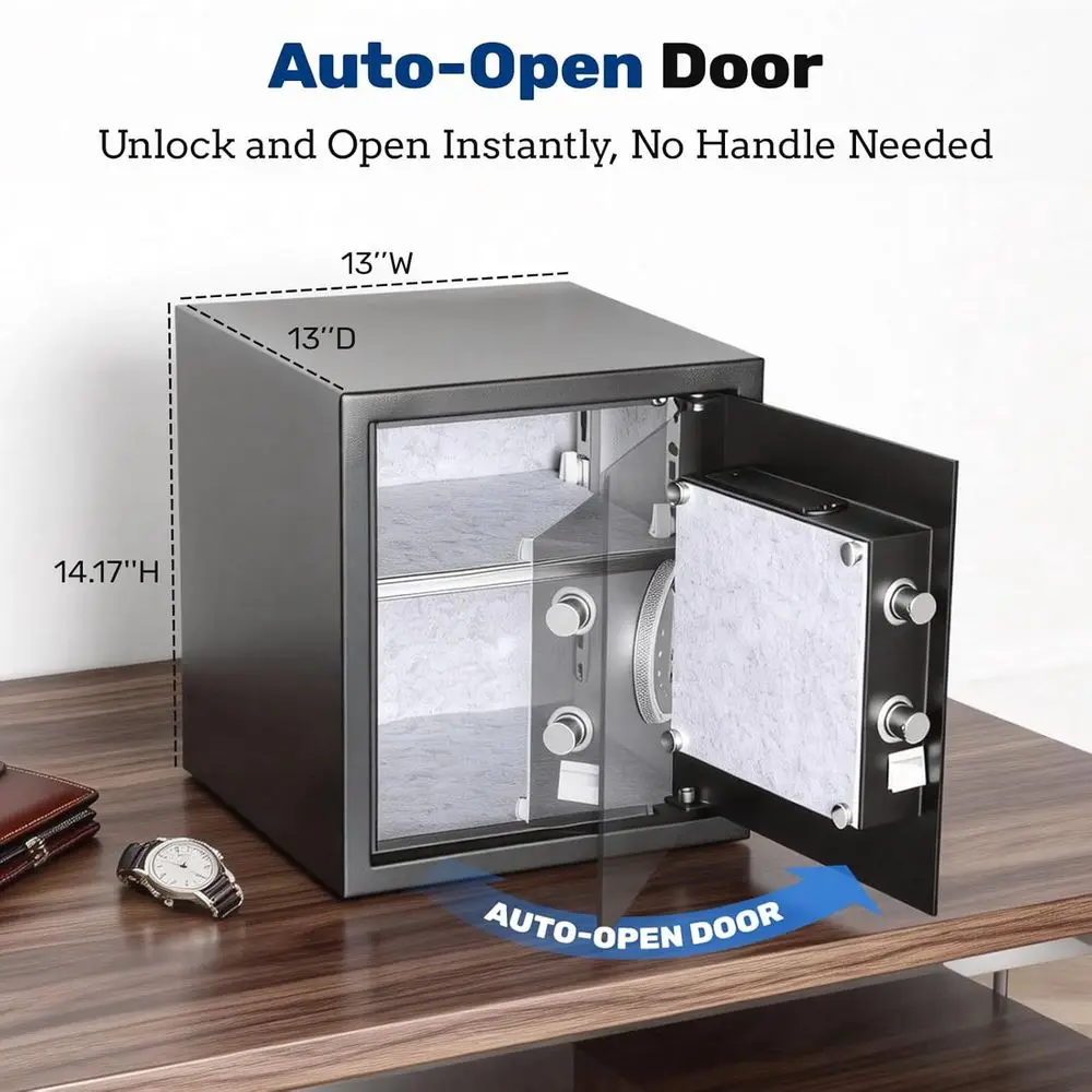 1.5 Auto-Open Biometric Safe w - Home Security Keypad 评论和价格